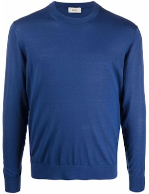 Z Zegna FW21 素色圓領羊毛針織毛衣 藍色 VYM96-ZZ110-B07 Order Z Zegna FW21 素色圓領羊毛針織毛衣 藍色 VYM96-ZZ110-B07