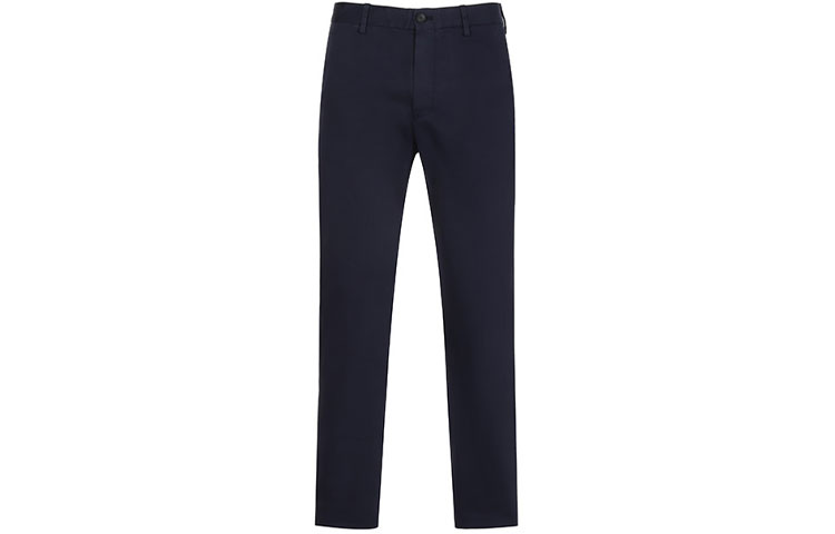 Z Zegna FW21  Straight-Leg Navy Blue Casual Pants with Belt Loops VY114-ZZ369-B09
