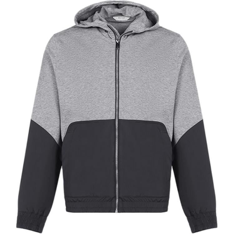 Z Zegna FW21 Colorblock Zip-Up Hoodie Jacket - Gray VY458-ZZ848-K95