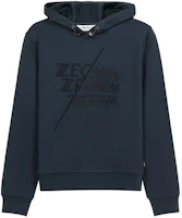 Z Zegna FW21 Logo Print Cotton Hoodie Deep Cobalt Blue - . VY458-ZZ896H-8H2 Z Zegna FW21 Logo Print Cotton Hoodie Deep Cobalt Blue - . VY458-ZZ896H-8H2