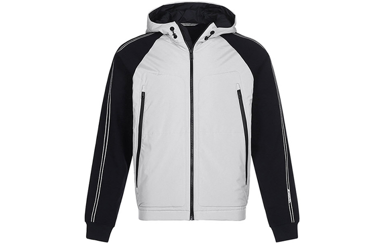 Z Zegna FW21 Oversized Zip Hoodie Jacket Grey White VY472-ZZ893-800