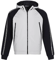 Z Zegna FW21 Oversized Zip Hoodie Jacket Grey White VY472-ZZ893-800 Z Zegna FW21 Oversized Zip Hoodie Jacket Grey White VY472-ZZ893-800