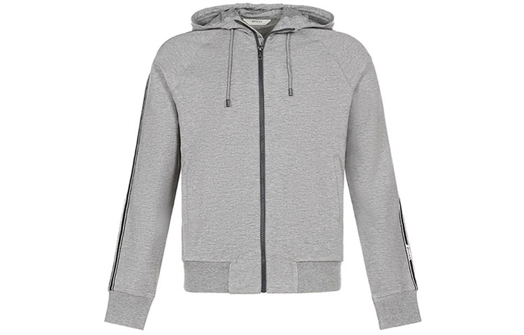 Z Zegna FW21 Plain Zip Hoodie Jacket Men’s Grey VY451-ZZ869-K95