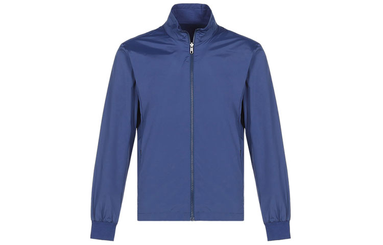 Z Zegna FW21 Reversible Stand-Collar Solid Jacket Men’s Deep Blue VY044-ZZT052-B07