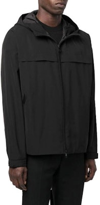 Z Zegna FW22 黑色純色拉鍊連帽外套夾克 UATB1-A413-K09 Shop Z Zegna FW22 黑色純色拉鍊連帽外套夾克 UATB1-A413-K09