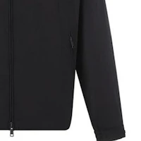 Sizing Z Zegna FW22 黑色純色拉鍊連帽外套夾克 UATB1-A413-K09