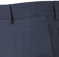 Sizing Z Zegna FW22 藍色微格紋錐形休閒長褲 412F07-75TB12