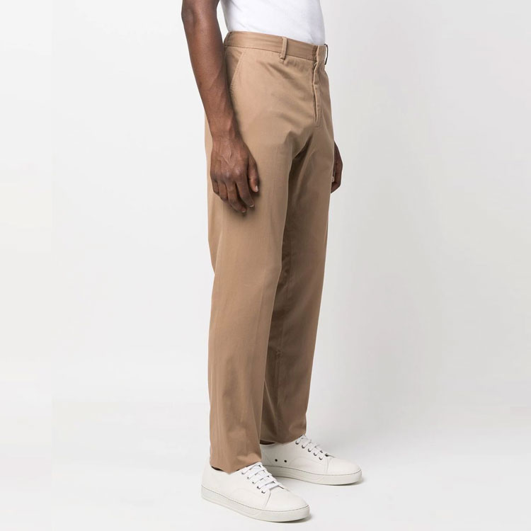 Purchase Z Zegna FW22 卡其色中腰直筒休閒長褲 UAI17TR00136