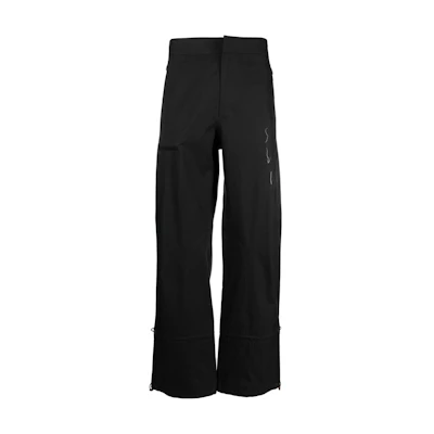 Z Zegna FW22 Solid High-Waist Straight-Leg Casual Pants Black UATA2-ESC443-K09