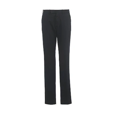 Z Zegna FW23 Solid Color Zip Straight-Leg Casual Pants Navy Blue. UUI37-TR10-852