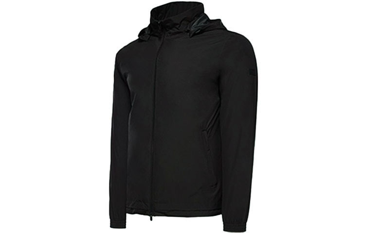 Lookbook Z Zegna 男士黑色連帽長袖外套. VV019-ZZ036-K09