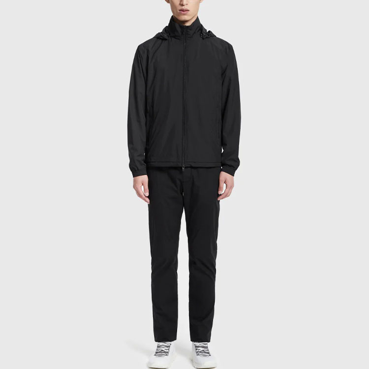 Details for Z Zegna 男士黑色連帽長袖外套. VV019-ZZ036-K09