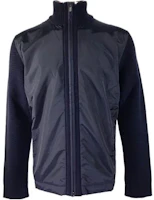 Z Zegna Navy Full-Zip Knit Jacket with Stand Collar ZS155-SFP66-B09 Z Zegna Navy Full-Zip Knit Jacket with Stand Collar ZS155-SFP66-B09