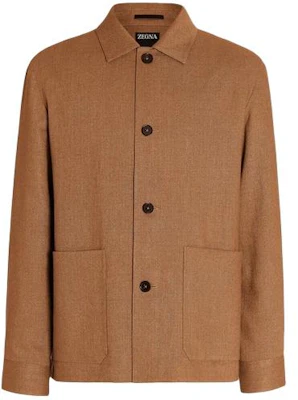 Z Zegna Solid Color Button-Up Jacket for Men in Brown 549C03A51DHAQ07 Buy Z Zegna Solid Color Button-Up Jacket for Men in Brown 549C03A51DHAQ07