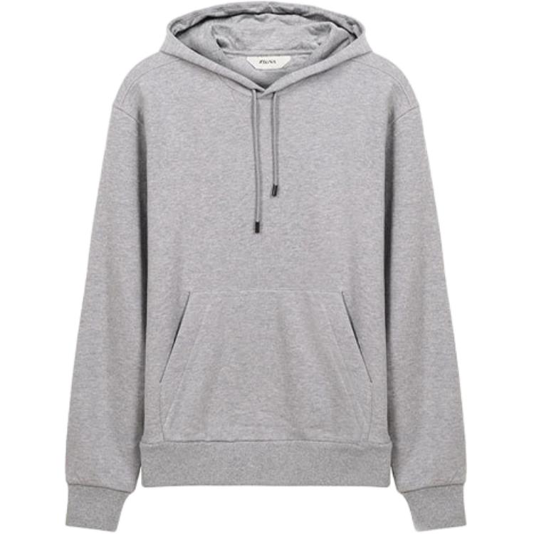 Z Zegna Solid Color Cotton Sweatshirt Grey VV440-ZZ840-K93