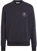 Z Zegna Solid Logo Crewneck Sweatshirt Navy Blue - Long Sleeve. VV458-ZZ856W-8W1 Z Zegna Solid Logo Crewneck Sweatshirt Navy Blue - Long Sleeve. VV458-ZZ856W-8W1