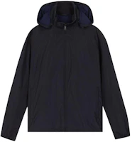 Z Zegna Solid Navy Blue Casual Hooded Jacket for Men VX018-ZZ0020-B09 Z Zegna Solid Navy Blue Casual Hooded Jacket for Men VX018-ZZ0020-B09