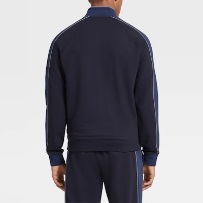 Z Zegna SS21 深藍色拉鏈莫代爾棉外套 VV451-ZZ873-B09 Shop Z Zegna SS21 深藍色拉鏈莫代爾棉外套 VV451-ZZ873-B09