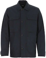 Z Zegna SS21 Black Long-Sleeve Button-Up Jacket VW034-ZZ108-B09 Z Zegna SS21 Black Long-Sleeve Button-Up Jacket VW034-ZZ108-B09