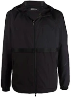 Z Zegna SS21 Lightweight Solid Black Zip-Up Hooded Jacket for Men. VY006-ZZ013-K09 Z Zegna SS21 Lightweight Solid Black Zip-Up Hooded Jacket for Men. VY006-ZZ013-K09