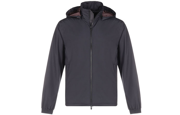 Z Zegna SS21 Navy Blue Hooded Zip-Up Jacket VW019-ZZ036-B09