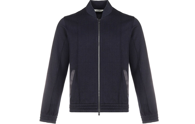 Z Zegna SS21 Navy Striped Long-Sleeve Blazer Jacket for Men VW435-ZZ862-B09