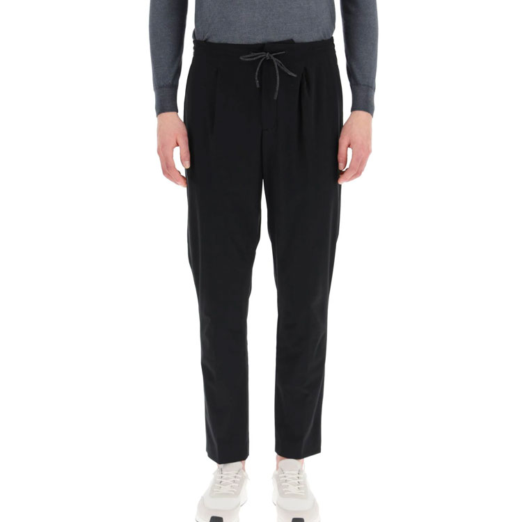 Lookbook Z Zegna SS22 黑色直筒休閒西裝褲 VZ125-ZZ314--K09N