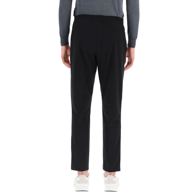 Shop Z Zegna SS22 黑色直筒休閒西裝褲 VZ125-ZZ314--K09N