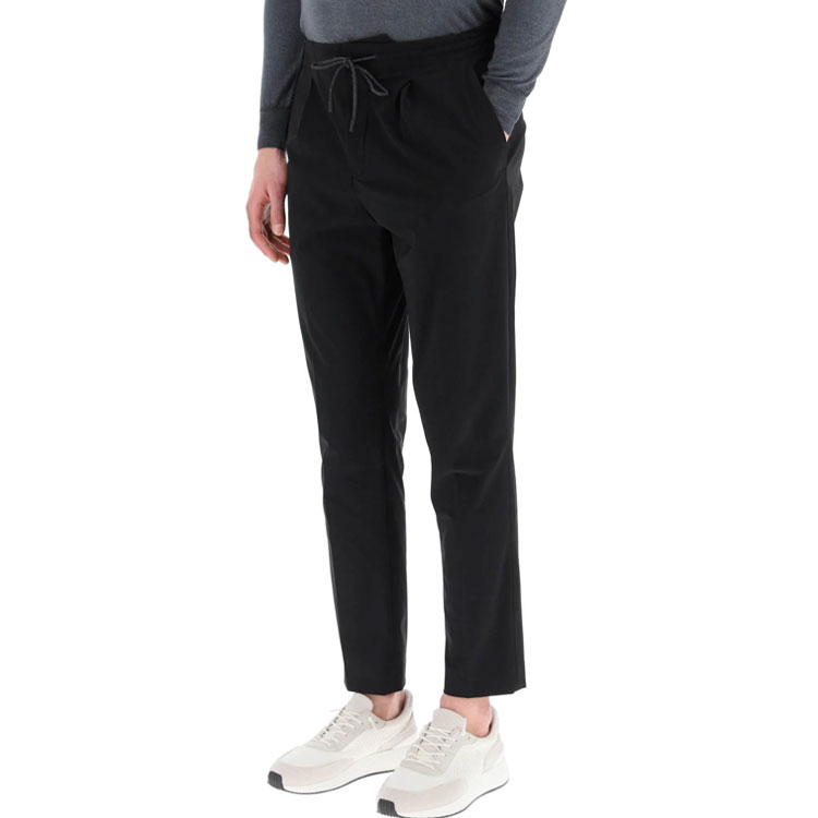 Purchase Z Zegna SS22 黑色直筒休閒西裝褲 VZ125-ZZ314--K09N