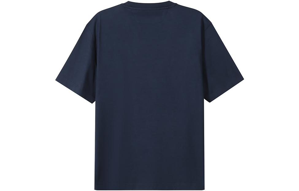 Lookbook Z Zegna SS22 抽象印花寬鬆藍色圓領T恤。 VZ364ZZ651A-6A1