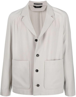 Z Zegna SS22 男士米色長袖紐扣外套 1DXA-G035-0N Buy Z Zegna SS22 男士米色長袖紐扣外套 1DXA-G035-0N