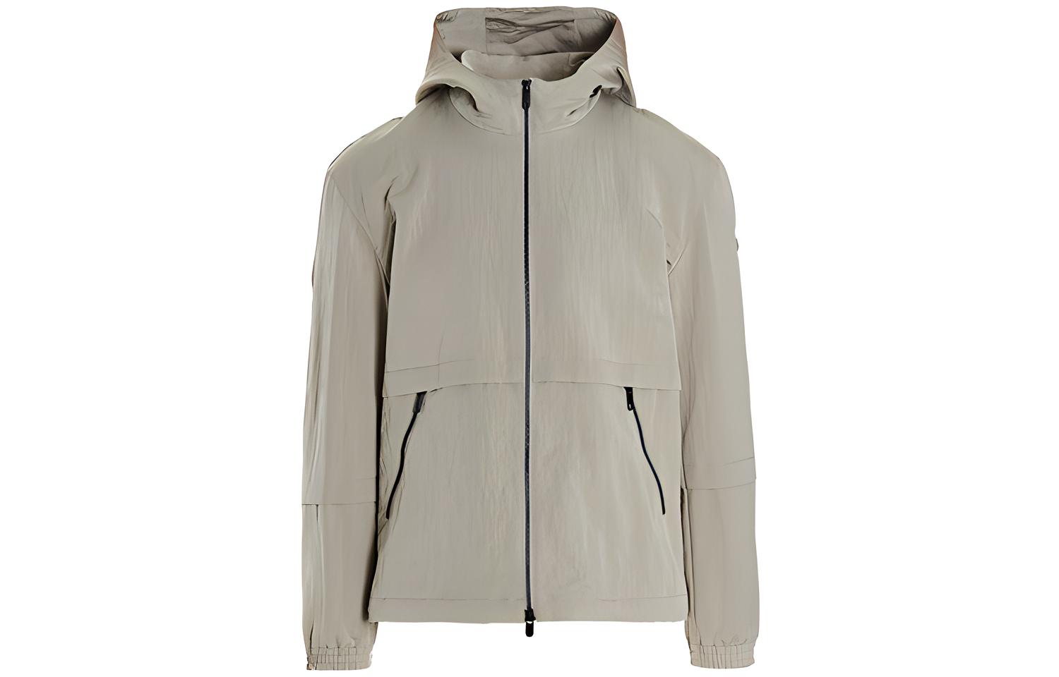 Z Zegna SS22 White Wrinkled Hooded Jacket for Men ZZ123VZ005-N03