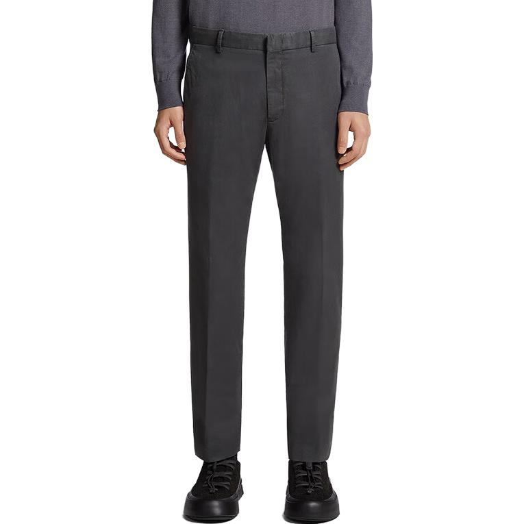 Purchase Z Zegna SS23 黑色直筒休閒長褲 UBI17-A5TR00-437