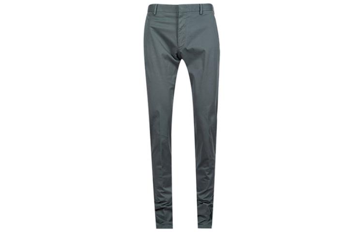 Order Z Zegna SS23 修身休閒扣式長褲 灰色 UBI17A5TR00-434