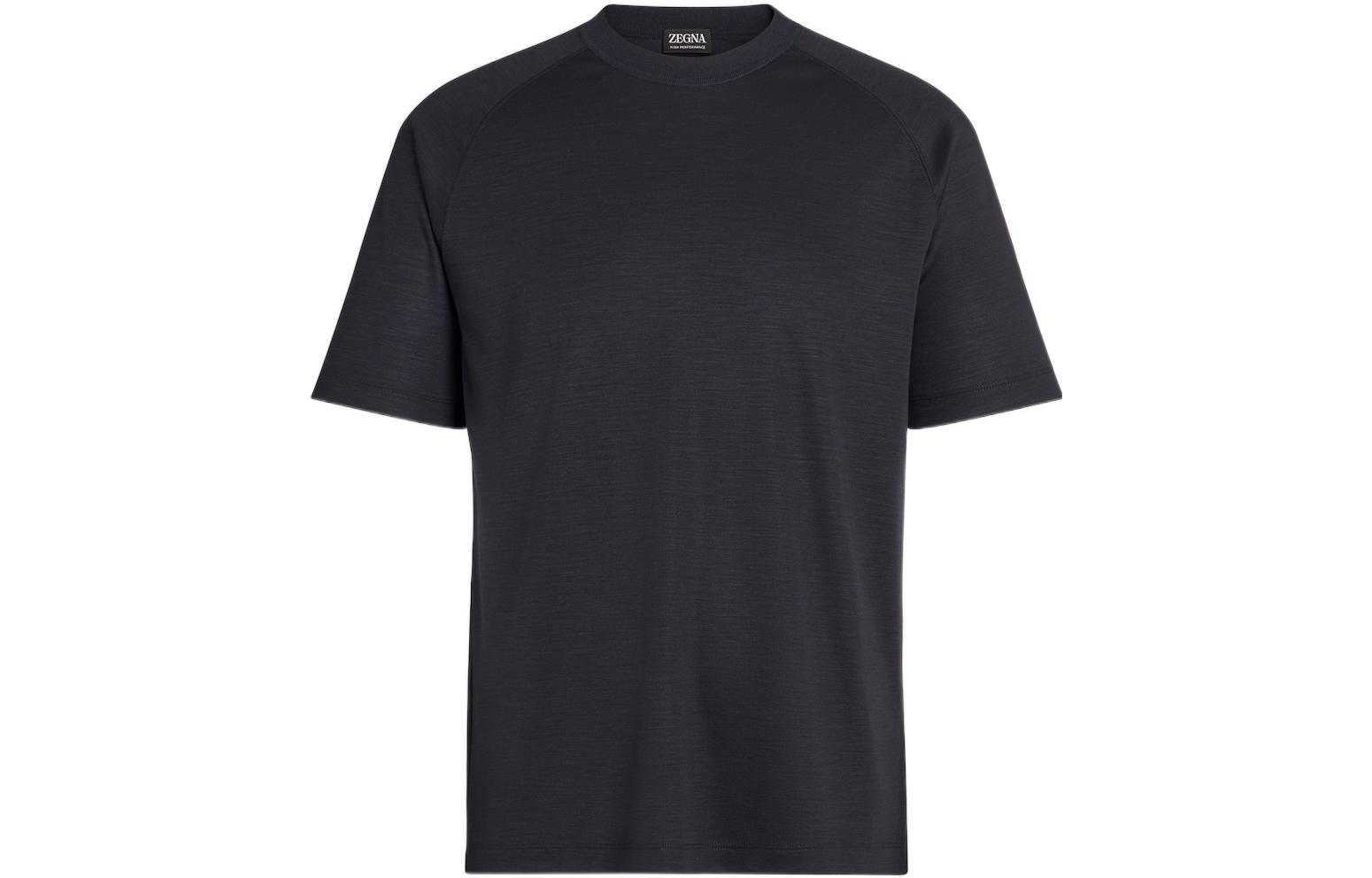 Order Z Zegna SS23 海軍藍圓領短袖休閒T恤 E7328A5-BCT706-B09