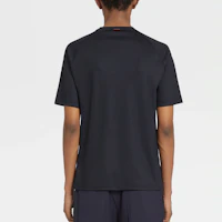 Shop Z Zegna SS23 海軍藍圓領短袖休閒T恤 E7328A5-BCT706-B09