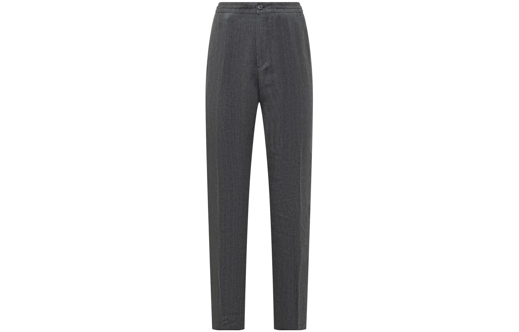 Order Z Zegna SS23 灰色錐形休閒褲，拉鍊閉合設計。 UBI32A5-TT11-433
