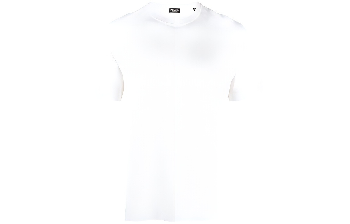Z Zegna SS23  White Crewneck Short Sleeve T-Shirt UB386-A5B718-213