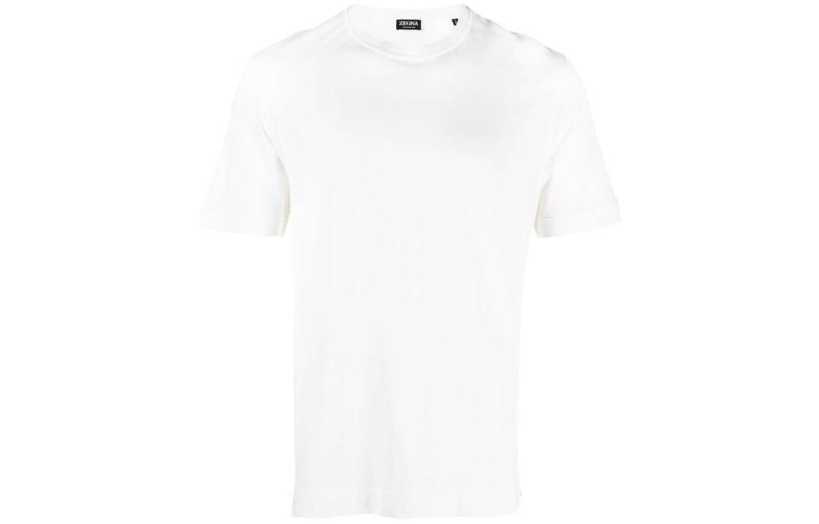 Order Z Zegna SS23 白色圓領短袖T恤 UB386-A5B718-213
