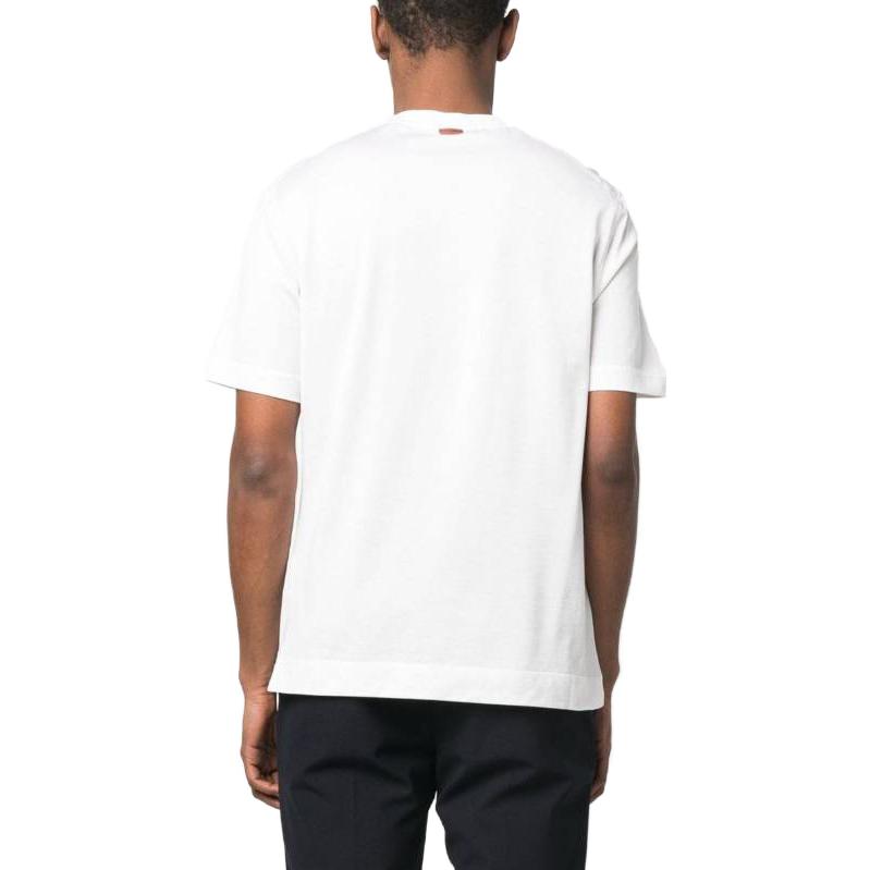 Shop Z Zegna SS23 白色圓領短袖T恤 UB386-A5B718-213
