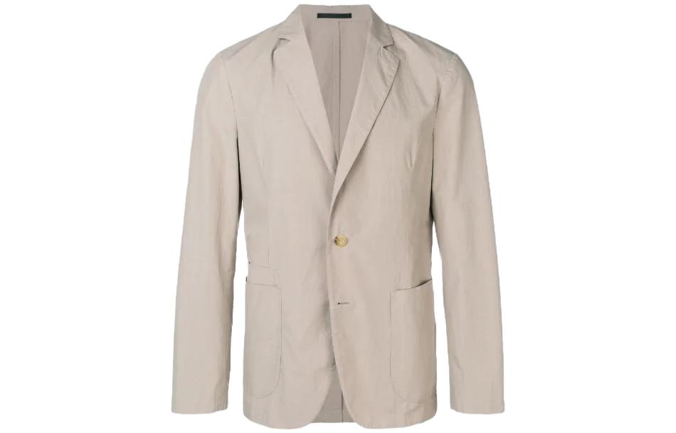 Z Zegna SS23 Beige Single-Breasted Long-Sleeve Jacket for Men VSY26-ZZY31-N05