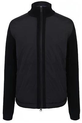 Z Zegna SS23 黑色純色針織拼接外套 SFP68-ZS155-K09 Buy Z Zegna SS23 黑色純色針織拼接外套 SFP68-ZS155-K09