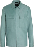 Z Zegna SS23 Light Green Casual Single-Breasted Long-Sleeve Jacket UBV60A5-SOT10-014 Z Zegna SS23 Light Green Casual Single-Breasted Long-Sleeve Jacket UBV60A5-SOT10-014