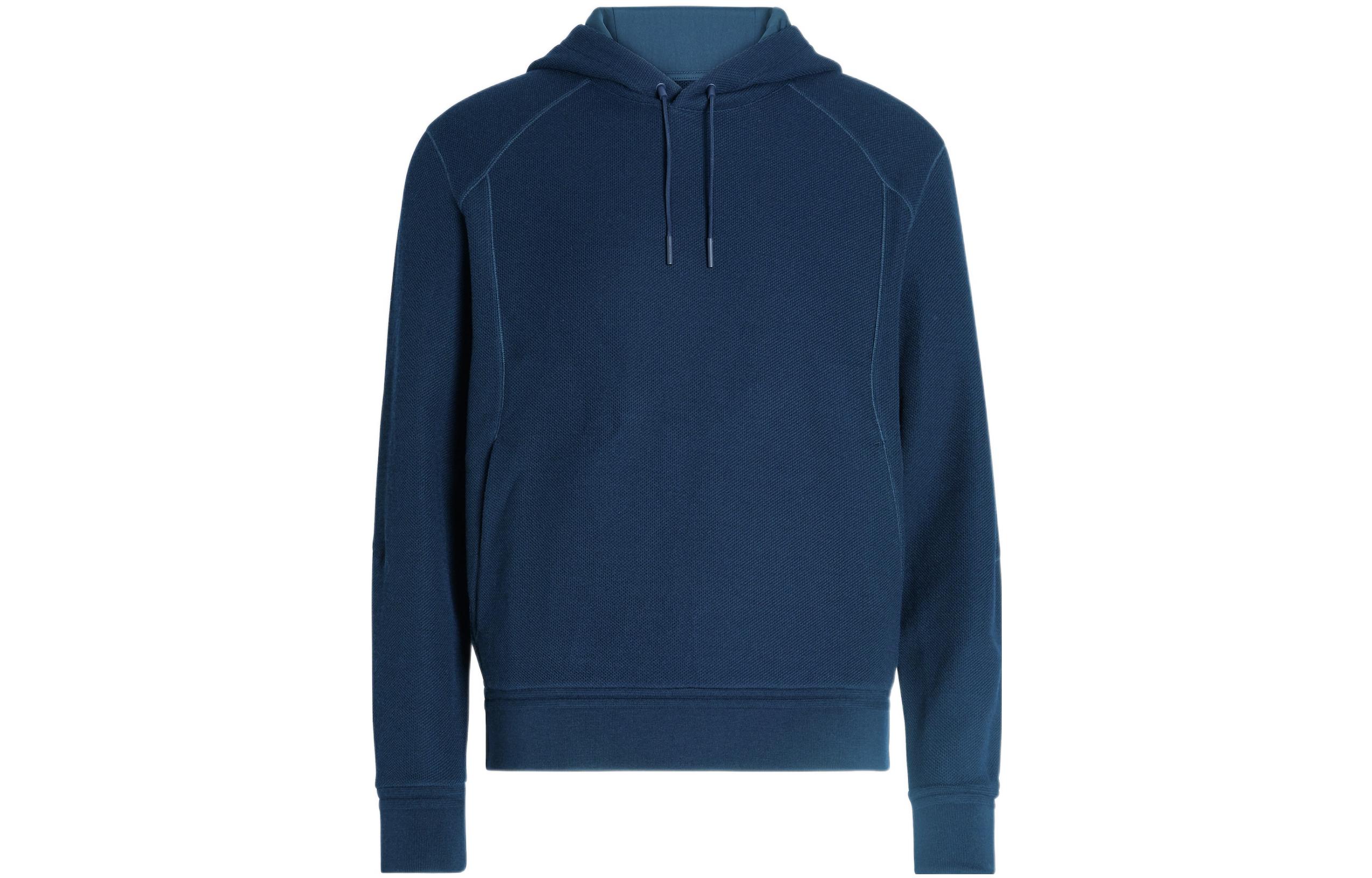 Buy Z Zegna SS23 Sudadera con Capucha de Lana-Algodón Azul Medianoche para Hombre UB530A5-BCT844-B08