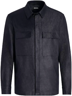 Z Zegna SS23 海軍藍純色休閒長袖外套 UBV60A5-SOT10-012 Buy Z Zegna SS23 海軍藍純色休閒長袖外套 UBV60A5-SOT10-012