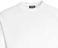Details for Z Zegna SS23 純白圓領短袖休閒男士T恤。 E7328A5-BCT706-N01