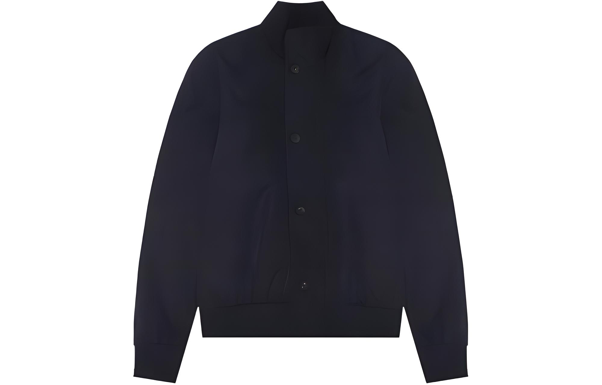 Z Zegna SS23 Solid Black Long Sleeve Jacket VW034-ZZ007-K09