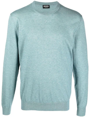 Z Zegna SS23 藍色長袖羅紋針織圓領衛衣 UBQ90A5110-T95 Buy Z Zegna SS23 藍色長袖羅紋針織圓領衛衣 UBQ90A5110-T95