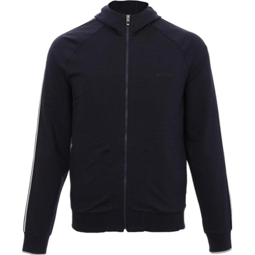 Z Zegna SS23 Solid Navy Hooded Zip-Up Jacket VU451-ZZ859-B09