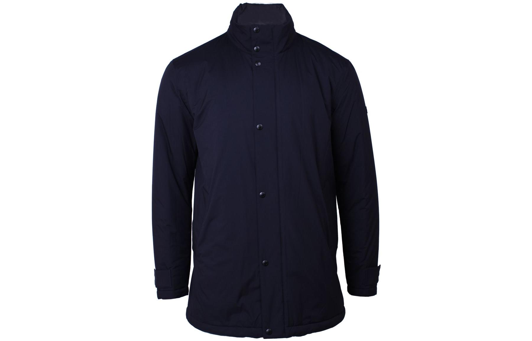 Z Zegna SS23 Solid Single-Breasted Stand Collar Jacket Navy Blue VV019-ZZ105-B09